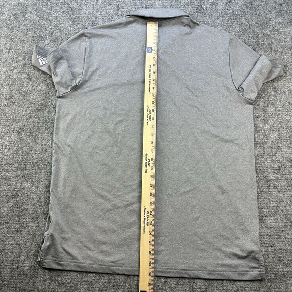 Adidas Pebble Beach Shirt Men Large Gray Golf Polo 2019 US Open Embroidered - Picture 12 of 13